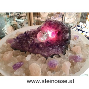 Zimmerbrunnen Amethyst & Kugel